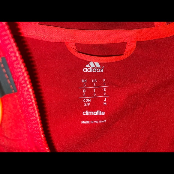 Adidas Red Climalite Windbreaker - Size Small - Picture 4 of 9